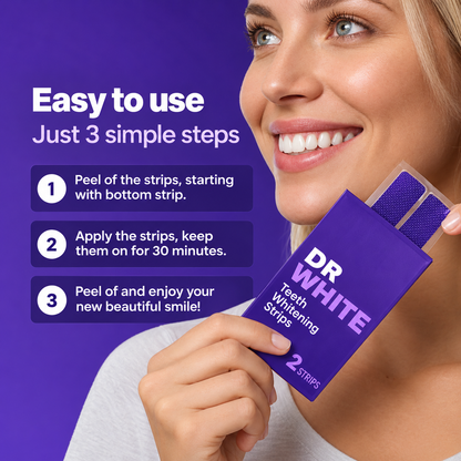 PURPLE WHITENING STRIPS DR WHITE