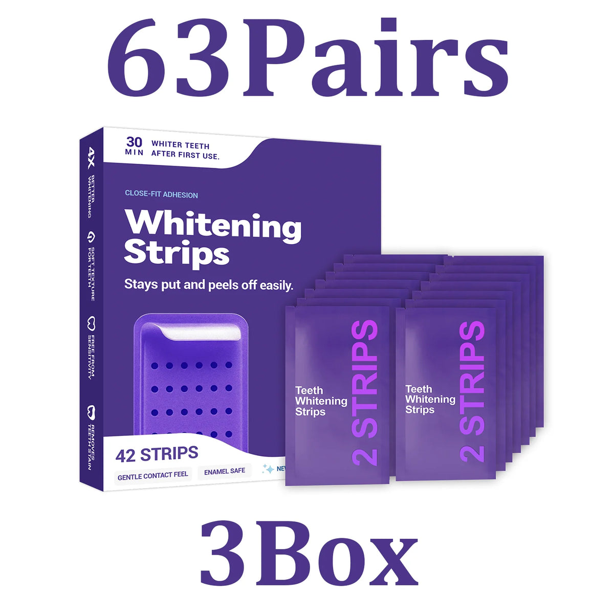 PURPLE WHITENING STRIPS DR WHITE