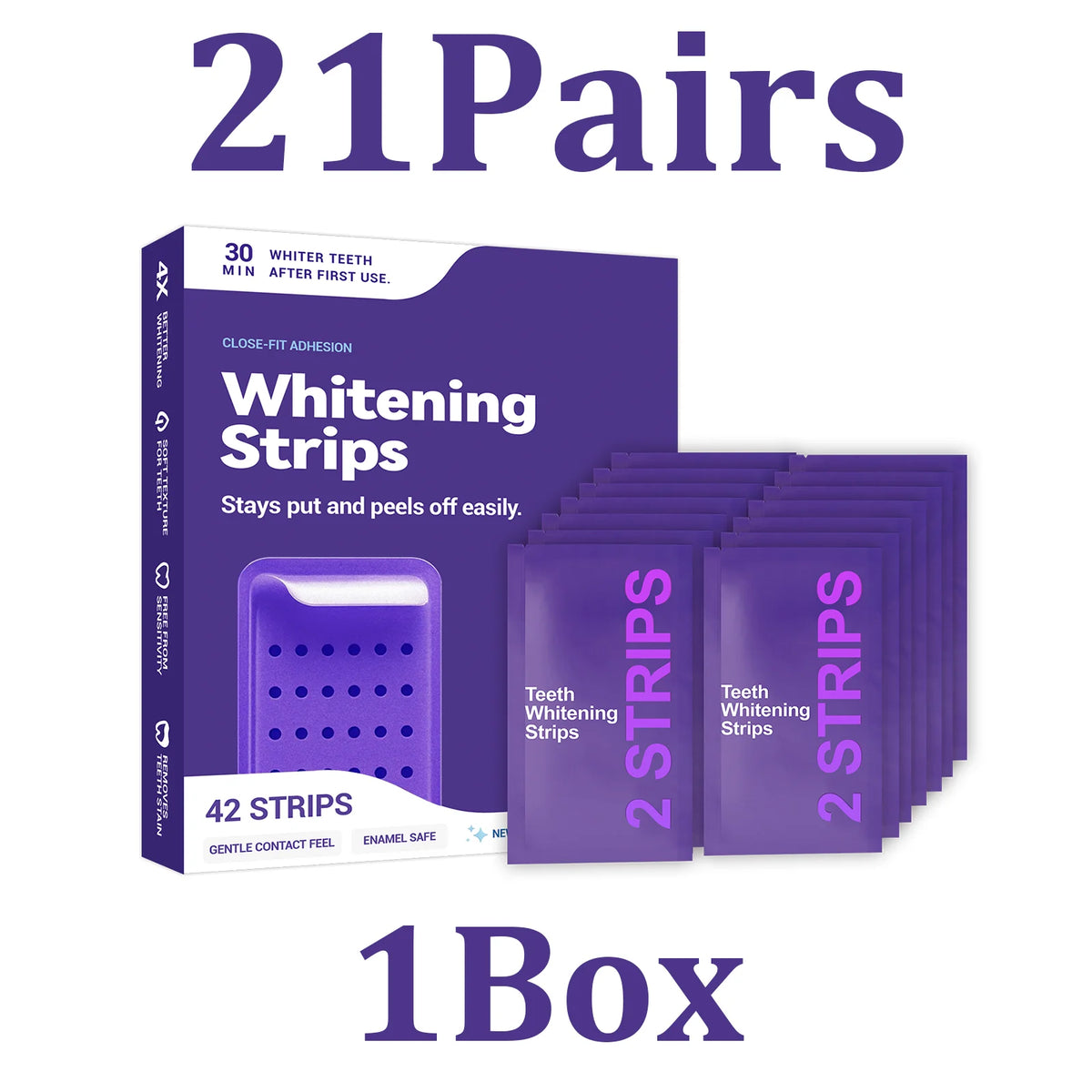 PURPLE WHITENING STRIPS DR WHITE